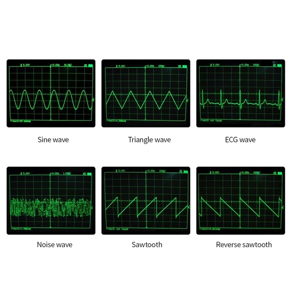 1Hz-500kHz FG-100 DDS Funkciógenerátor Szinusz Háromszög Négyszög Fűrészfog EKG Zaj Frekvenciamérő Jelforrás Modul
