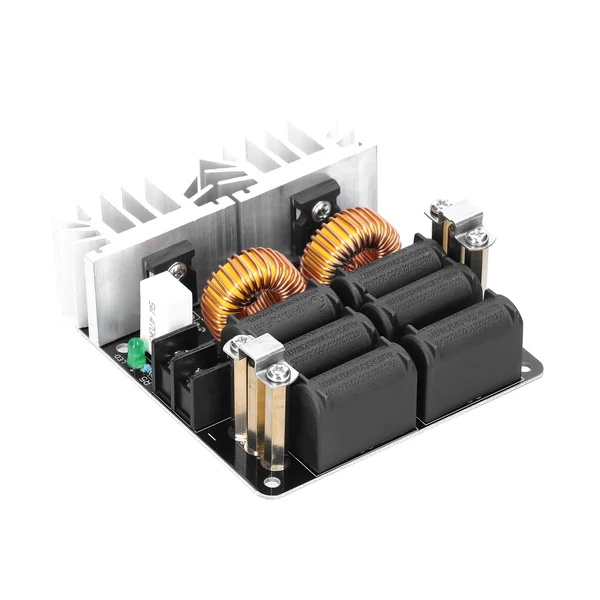 1000W ZVS indukciós fűtőmodul alacsony feszültségű fűtőtekercs flyback meghajtó réz csővel DIY kis alkatrészek edzéséhez, hőkezeléséhez