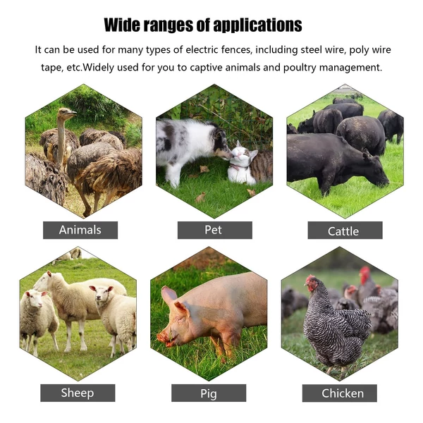 200-15000V ranch kerítés digitális kijelző áram-irány teszter farm elektromos kerítés hiba kereső LCD háttérvilágítással, tárolótáskával