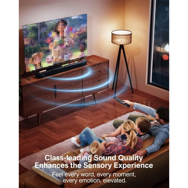 ULTIMEA Apollo S40 2.2CH Bluetooth levehető soundbar TV-hez, 100W, 3 EQ mód, állítható basszus, ARC/Optikai/Aux/Fali rögzítés