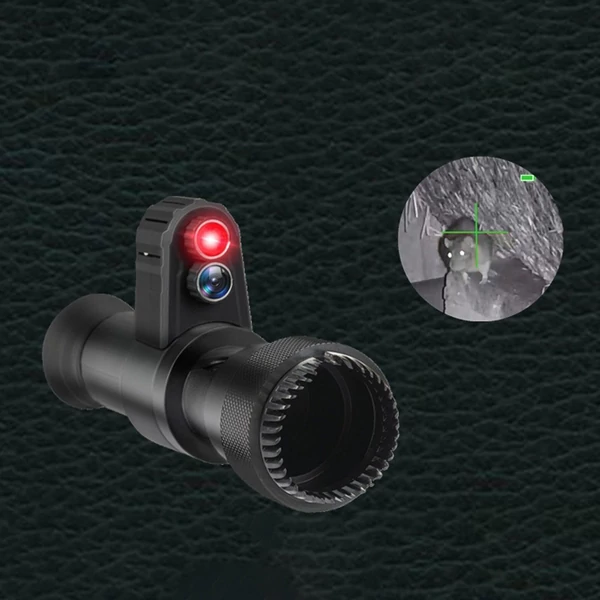 Monokulár digitális infravörös éjjellátó eszköz, 200-300m, 38-48 mm átmérőjű távcsőhöz, teljes sötétben használható - A típus