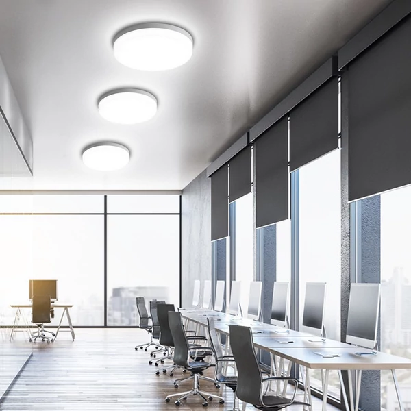 LED mennyezeti lámpa, 24W, kerek, fehér fény (6500-7000K), konyhába, hálószobába, folyosóra - Fehér