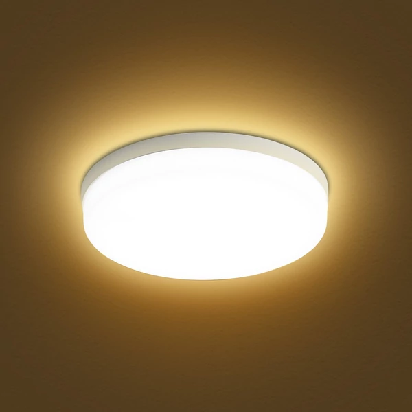 LED mennyezeti lámpa, 24W, kerek, fehér fény (6500-7000K), konyhába, hálószobába, folyosóra - Fehér