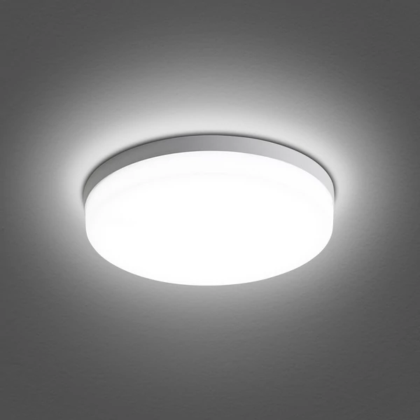 LED mennyezeti lámpa, 24W, kerek, fehér fény (6500-7000K), konyhába, hálószobába, folyosóra - Fehér