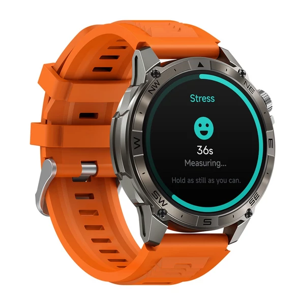 Zeblaze Stratos 2 Plus GPS okosóra, 1.43" AMOLED kijelző, GPS, 60 sport mód, egészségkövetés, fitnesz és vezeték nélküli hívás - Narancs