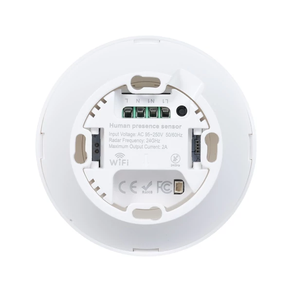 Emberi jelenlét-érzékelő, mozgás- és testhelyzet-detektor, BT5.0, 2.4GHz WiFi, hub nélkül működik - 2-es típus