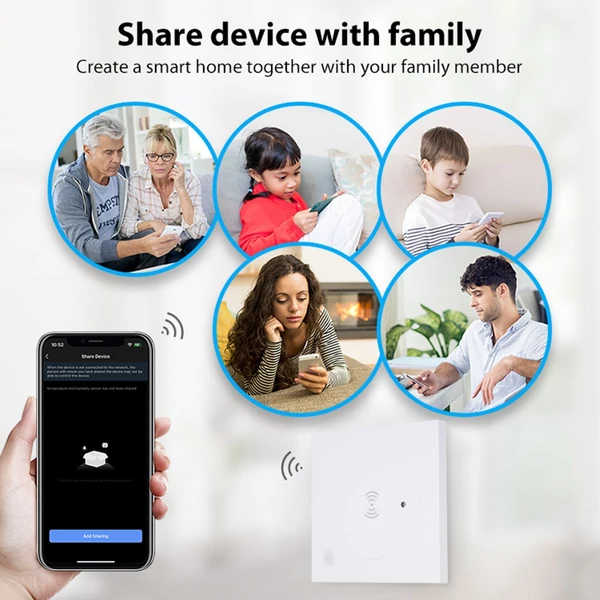 Emberi jelenlét-érzékelő, mozgás- és testhelyzet-detektor, BT5.0, 2.4GHz WiFi, hub nélkül működik - 3-as típus
