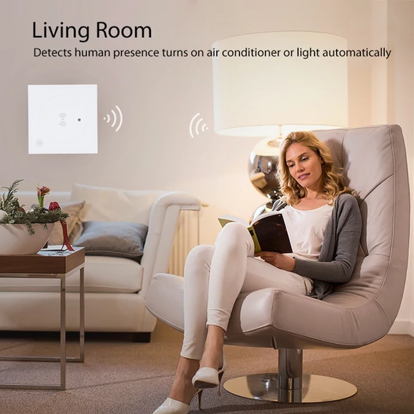 Emberi jelenlét-érzékelő, mozgás- és testhelyzet-detektor, BT5.0, 2.4GHz WiFi, hub nélkül működik - 3-as típus
