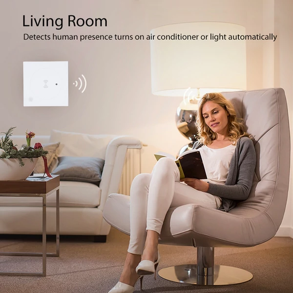 ZigBee jelenlétérzékelő, gyors mozgásdetektor, 24 GHz radar, megvilágítás érzékelés, emberi jelenlét, ZigBee átjáróval használható - 3-as típus