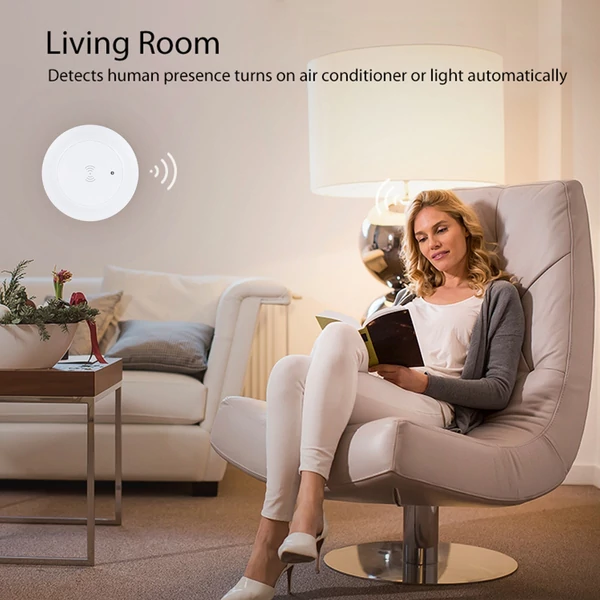 ZigBee jelenlétérzékelő, gyors mozgásdetektor, 24 GHz radar, megvilágítás érzékelés, emberi jelenlét, ZigBee átjáróval használható - 2-es típus