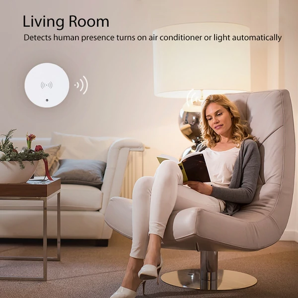 ZigBee jelenlétérzékelő, gyors mozgásdetektor, 24 GHz radar, megvilágítás érzékelés, emberi jelenlét, ZigBee átjáróval használható - 1-es típus