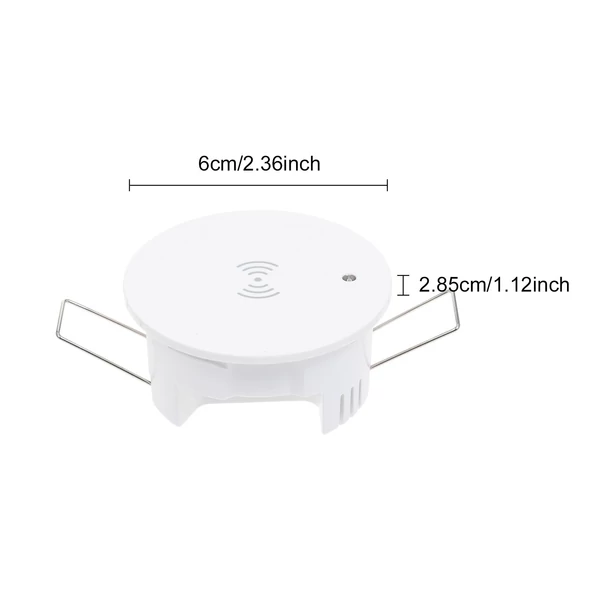 ZigBee jelenlétérzékelő, gyors mozgásdetektor, 24 GHz radar, megvilágítás érzékelés, emberi jelenlét, ZigBee átjáróval használható - 1-es típus