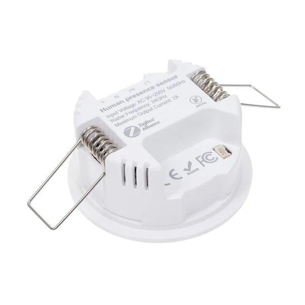 ZigBee jelenlétérzékelő, gyors mozgásdetektor, 24 GHz radar, megvilágítás érzékelés, emberi jelenlét, ZigBee átjáróval használható - 1-es típus