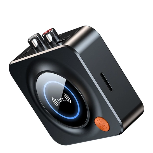 C52 BT Audio Adó-Vevő 2 az 1-ben Adapter, NFC-támogatás, alacsony késleltetésű vezeték nélküli hangvevő otthoni/autós sztereóhoz