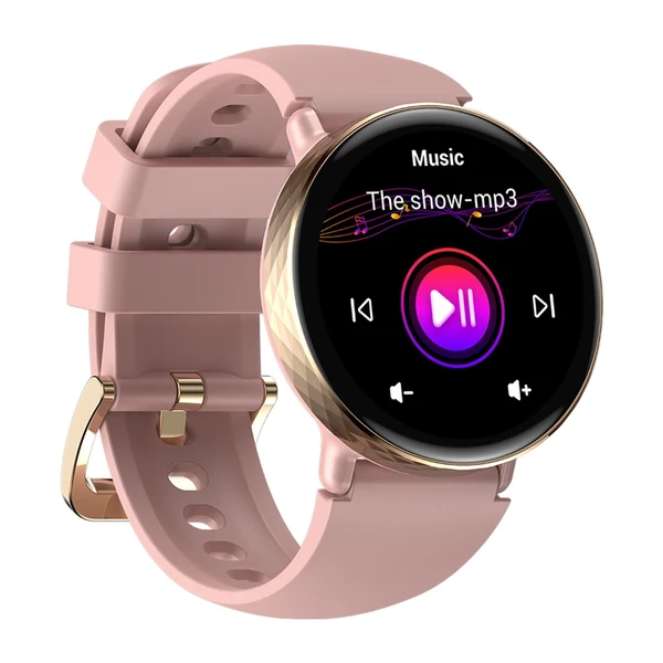 Zeblaze Lily 2 női okosóra, 1.2" AMOLED kijelző, dupla szíj, egészségfigyelés, 120 sportmód, 130 óralap, beépített akkumulátor - Pink