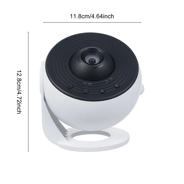Csillagos égbolt vetítő lámpa – 360°-ban forgó galaxislámpa, 13 filmlemez, állítható fókusz, időzítő, éjjeli fény