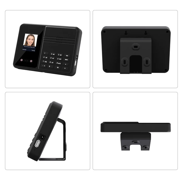 T400 2.4" arcazonosító és jelszavas beléptető óra dolgozóknak, többnyelvű rendszerrel, USB-vel, irodákba, iskolákba, gyárakba