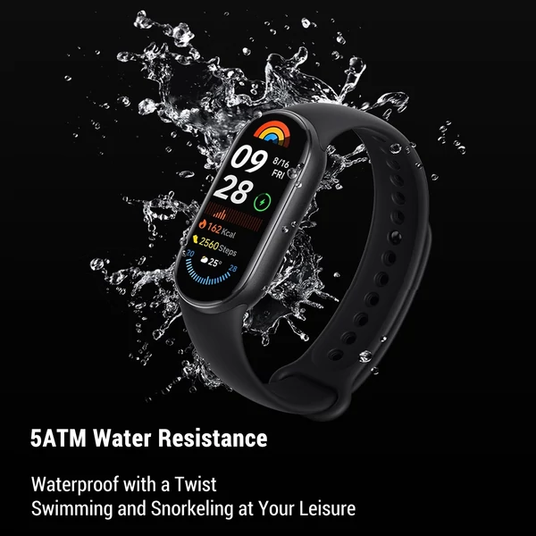 Xiaomi Smart Band 9 1,62 hüvelykes kijelző BT 5.4 Standard verzió - Fekete