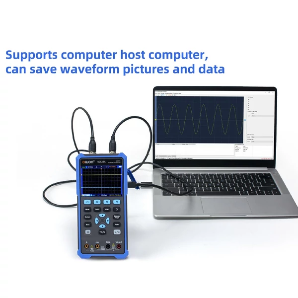 Owon 3 az 1-ben oszcilloszkóp multiméter hullámforma-generátor, 25MHz sávszélesség, 250MSa/s (egycsatornás), 125MSa/s (kétcsatornás)