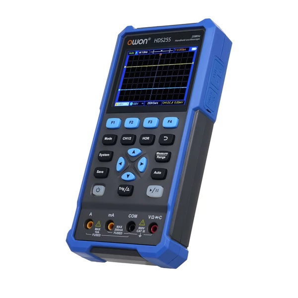 Owon 3 az 1-ben oszcilloszkóp multiméter hullámforma-generátor, 25MHz sávszélesség, 250MSa/s (egycsatornás), 125MSa/s (kétcsatornás)