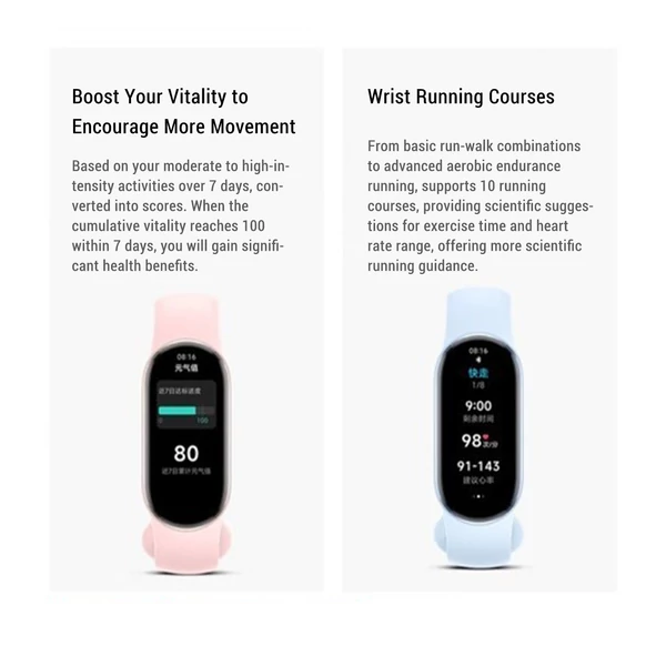 Xiaomi Smart Band 9 1,62 hüvelykes kijelző BT 5.4 Standard verzió - Pink