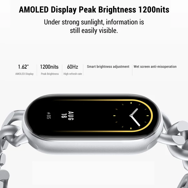 Xiaomi Smart Band 9 1,62 hüvelykes kijelző BT 5.4 Standard verzió - Pink