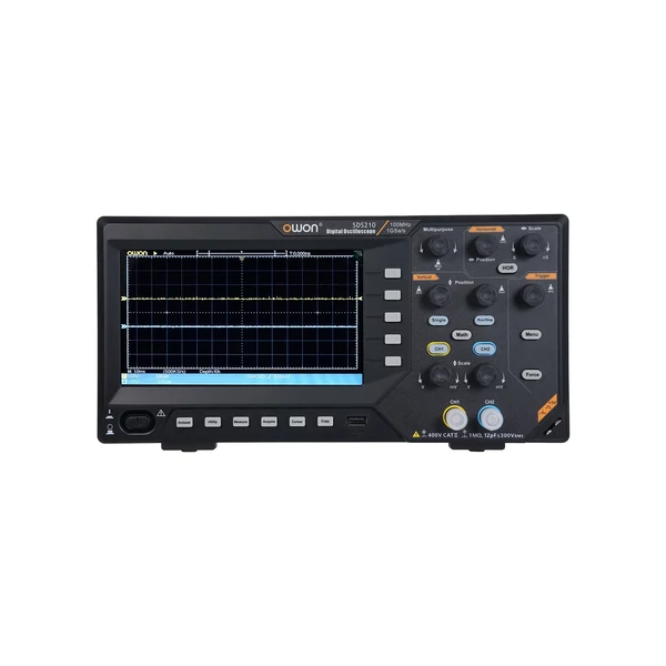 OWON SDS210 digitális oszcilloszkóp 100 MHz sávszélesség, 1 GS/s, 14 bit