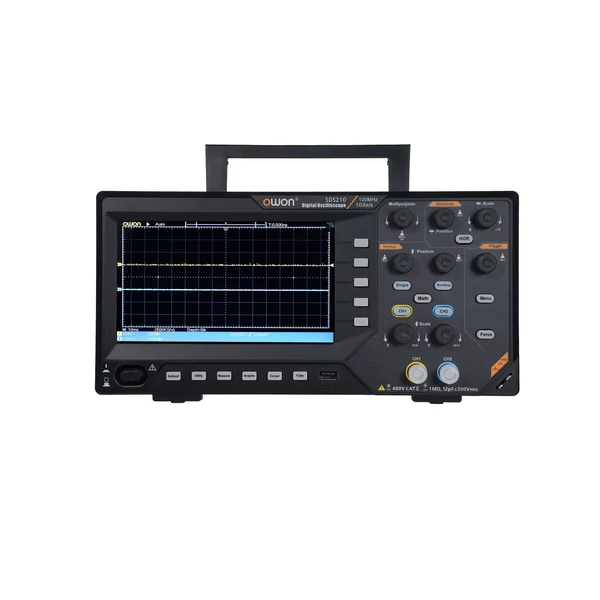 OWON SDS210 digitális oszcilloszkóp 100 MHz sávszélesség, 1 GS/s, 14 bit