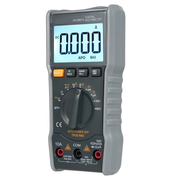 Lepmerk KM-DM01A okos digitális multiméter, automatikus tartomány, 6000 számjegy, NCV univerzális kézi teszter, háttérvilágítással