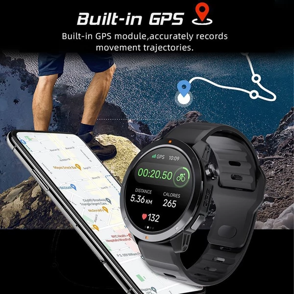 NORTH EDGE GPS sport okosóra – vezeték nélküli hívás, iránytű, magasságmérő, barométer, többfunkciós sportóra - Fekete