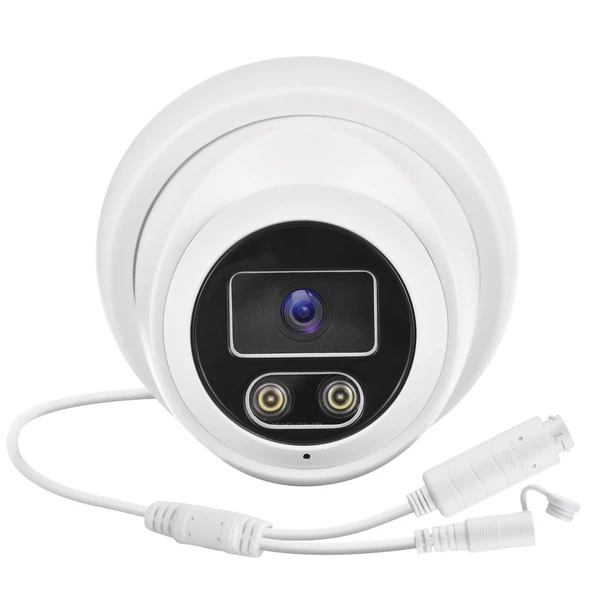8MP PoE IP kamera biztonsági megfigyeléshez, infravörös éjjellátó, 2.8mm széles látószög, egyirányú mikrofon, beltéri és kültéri használatra