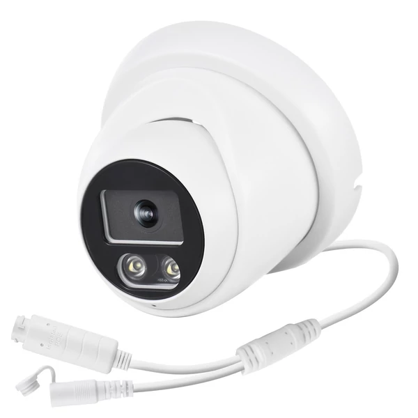 8MP PoE IP kamera biztonsági megfigyeléshez, infravörös éjjellátó, 2.8mm széles látószög, egyirányú mikrofon, beltéri és kültéri használatra