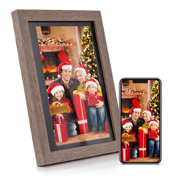Andoer 10,1 hüvelykes WiFi digitális képkeret, 1280*800 IPS érintőkijelző, 16GB tárhely, automatikus forgatás, fotómegosztás APP-on keresztül