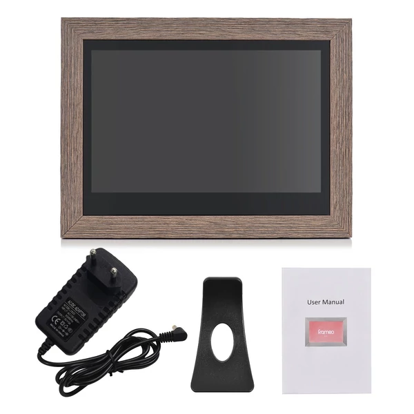 Andoer 10,1 hüvelykes WiFi digitális képkeret, 1280*800 IPS érintőkijelző, 16GB tárhely, automatikus forgatás, fotómegosztás APP-on keresztül