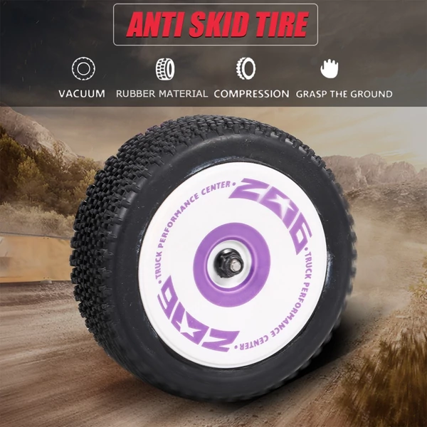 Wltoys 124019 1/12 2.4GHz RC versenyautó, 55 km/h terepjáró drift autó RTR, 4WD alumínium váz és cinkötvözet fogaskerekekkel - 2 akkumulátorral