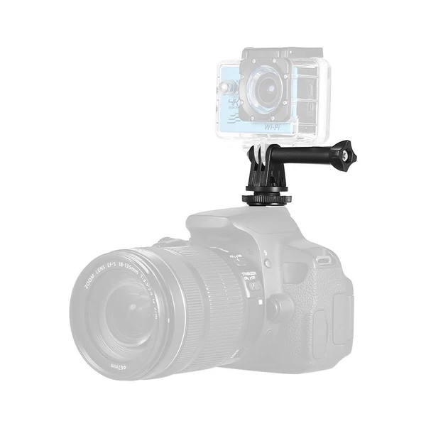 Andoer állványcsavar akciókamera vakupapucs adapterhez GoPro Session, Hero 6 5 4 3+ 3 kamerákhoz, Andoer LED gyűrűfény DSLR kamerához