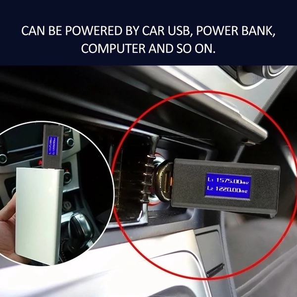 U típusú globális helymeghatározó rendszer L2 jelárnyékoló USB interfésszel, LED kijelzővel és fém tárolódobozzal