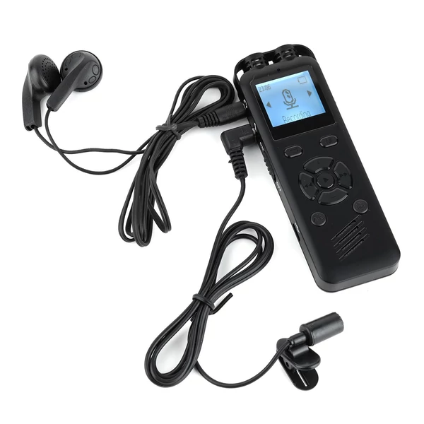 16GB digitális hangrögzítő, hangvezérelt felvétel, MP3 lejátszó, 72 óra rögzítés, jelszavas védelem, előadásokhoz és interjúkhoz
