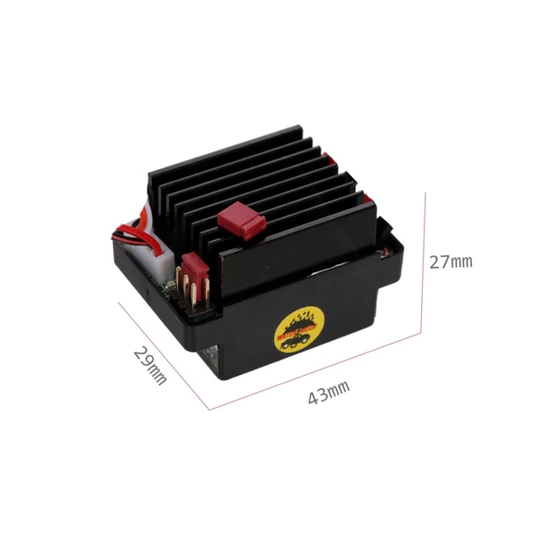 320A ESC kefés előre-hátra elektromos sebességszabályzó fékkel, vízálló, 2-3S akkumulátorhoz, HSP, Redcat, Traxxas, Tamiya RC autóhoz/csónakhoz