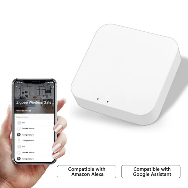 Tuya ZigBee átjáró hub intelligens központ, WiFi okosotthon híd, vezeték nélküli távirányító, 60 eszközig, Alexa/Google kompatibilis