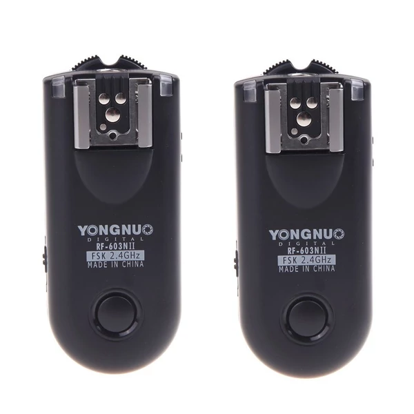 Yongnuo RF-603N II vezeték nélküli vakukioldó N3 Nikon D90, D600, D3000, D5000, D7000 fényképezőgépekhez
