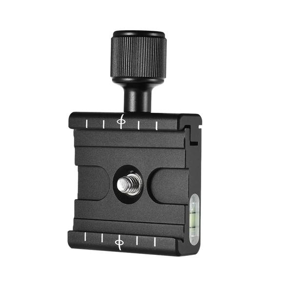 Andoer QR-50 Gyorscseretalp Szorító Adapter beépített vízmértékkel, Arca Swiss / RRS / Wimberley állvány gömbfejhez