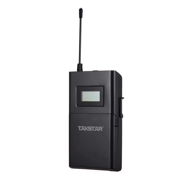 Takstar WPM-200R UHF Vezeték nélküli Fülmonitor Vevő - LCD Kijelzővel, 6 Választható Csatorna, 50m Hatótávolság