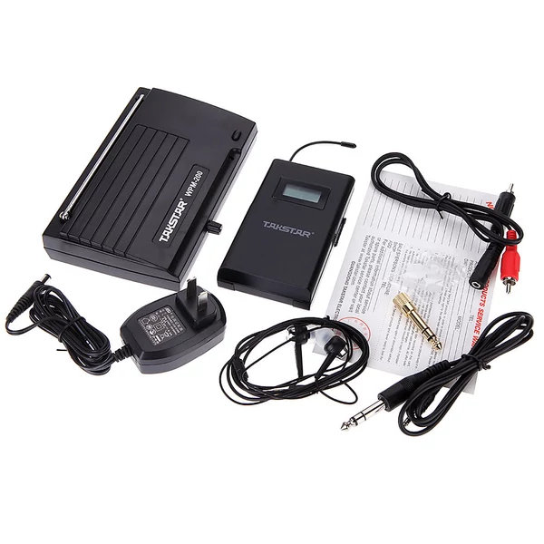Takstar WPM-200 UHF Vezeték nélküli Monitor Rendszer - Adó, Vevő, In-Ear Fülhallgató (50m)