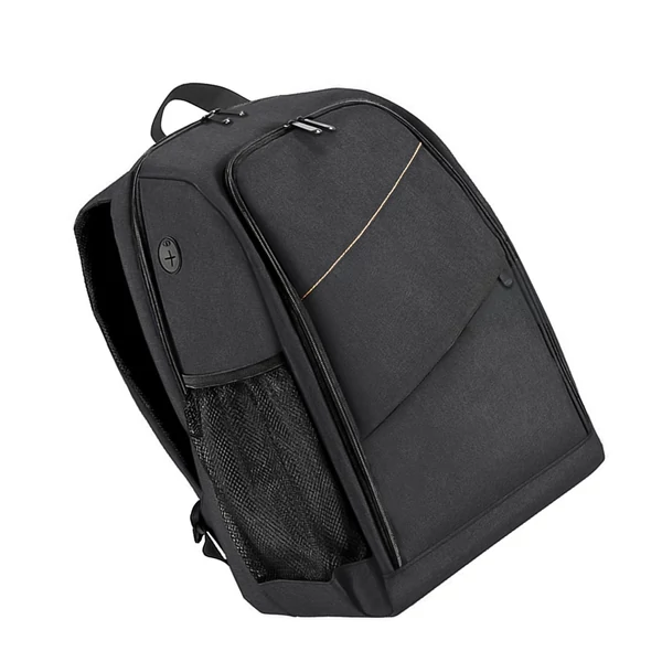 Fényképezőgép hátizsák nagy kapacitású kamera táska laptop rekesszel állványtartóval esővédővel - Fekete