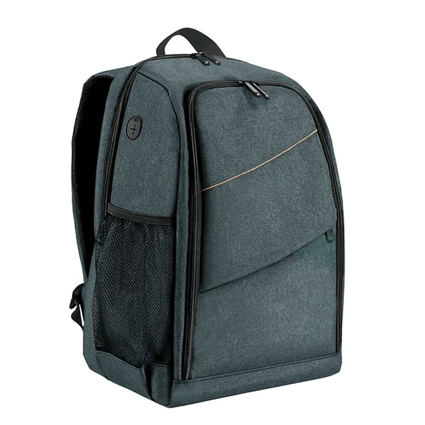 Fényképezőgép hátizsák nagy kapacitású kamera táska laptop rekesszel állványtartóval esővédővel - Szürke