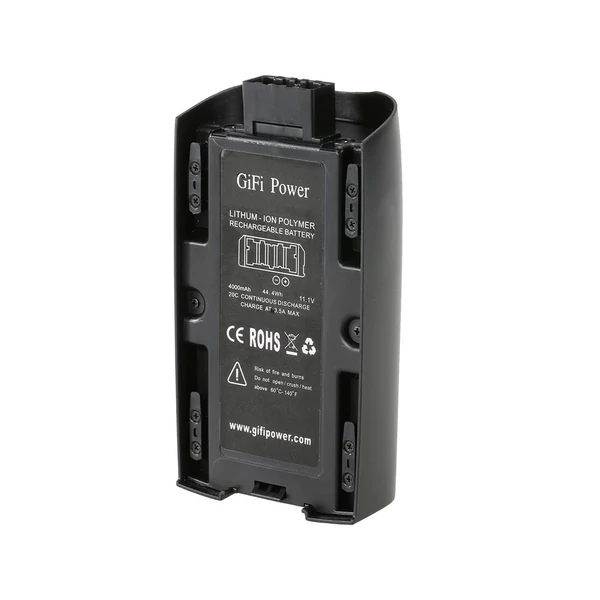 GiFi Power 4000mAh 44,4Wh 20C 11,1V LiPo akkumulátor Parrot Bebop 2 RC drónhoz