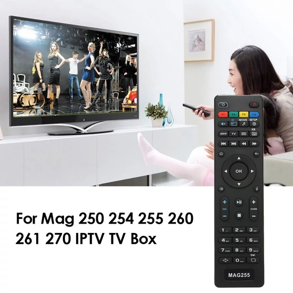 Csere tv box távirányító mag255 vezérlőhöz, mag 250/254/255/260/261/270 iptv set-top boxhoz