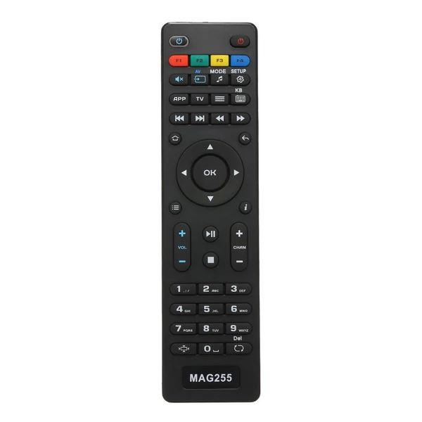 Csere tv box távirányító mag255 vezérlőhöz, mag 250/254/255/260/261/270 iptv set-top boxhoz