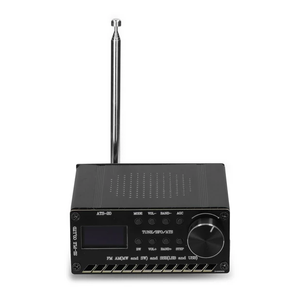 ATS-20 SI4735 teljes hullámsávos rádióvevő FM AM (közép- és rövidhullám) SSB, lefedi a kereskedelmi és amatőr sávokat